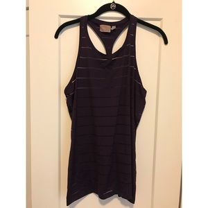 Athleta High Neck Mesh Chi Tank - M